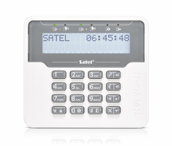 SATEL VERSA-LCDM-WH LCD klávesnica pre ústredne